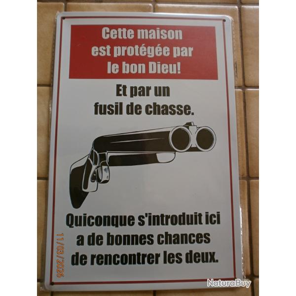 Plaque alu humoristique