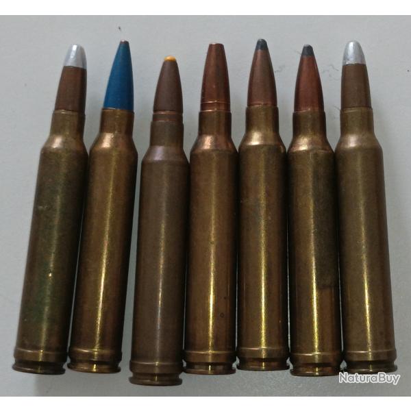 Lot de 7 cartouches calibre 300 WIN