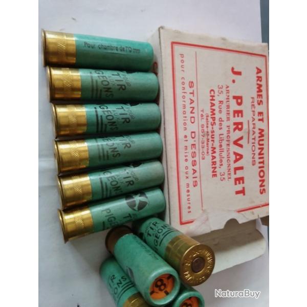 boite de 10 cartouches cal 16/70(pour tir aux pigeons)