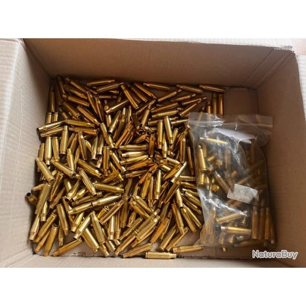 Douilles 7mm08 Rem PPU nettoy�es et d�samorc�es ( 270 douilles )