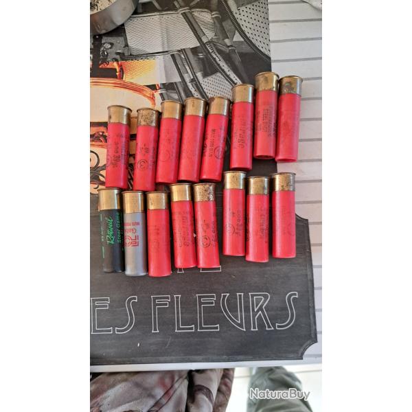 Lot cartouches 12/89 acier