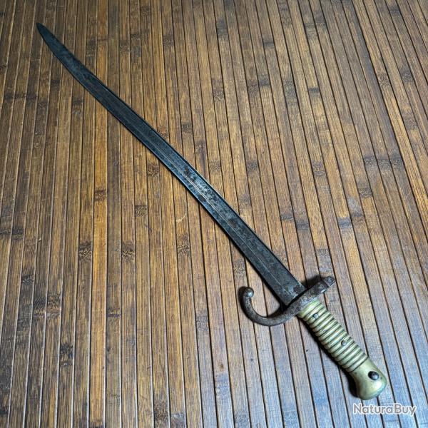 BA�ONNETTE SABRE CHASSEPOT 1866