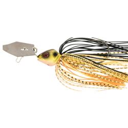 Leurre &agrave; lame FOX RAGE bladed jig black and gold 17g 3/0