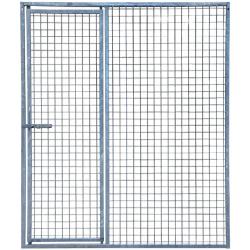 Panneau de chenil maille carr&eacute;e 2m avec porte - Hauteur 184cm