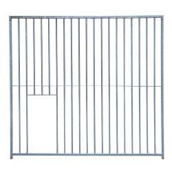 Panneau de chenil &agrave; barreaux 1,5m ouverture pour niche - Hauteur 184cm