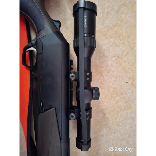 Lunette de battue hawke avec collier et rail