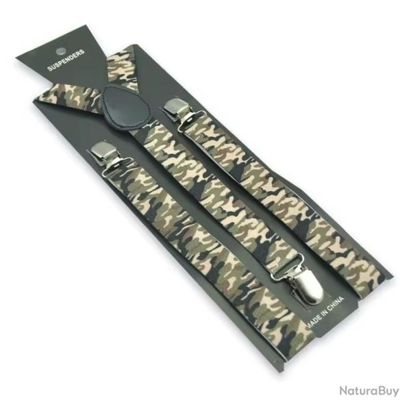 TOP Bretelle � Clips Coloris camouflage