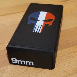 Boite &agrave; munitions 9mm Punisher Tricolore
