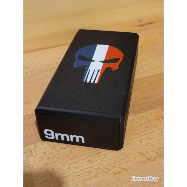 Boite � munitions 9mm Punisher Tricolore