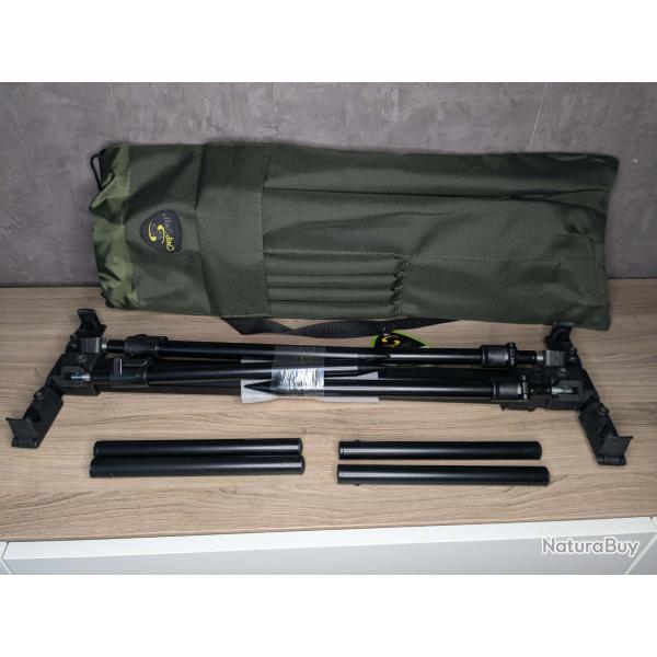 Rod pod BLAX Alu-Lite Pod Base Carp Spirit + housse de transport - 4 pieds ajustables Aluminium 6063