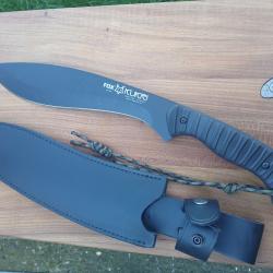 Kukri fox  FX_658 lame de 26 ,5 cmsAcier Buderus Nitro _b ,&eacute;tui cuir epais