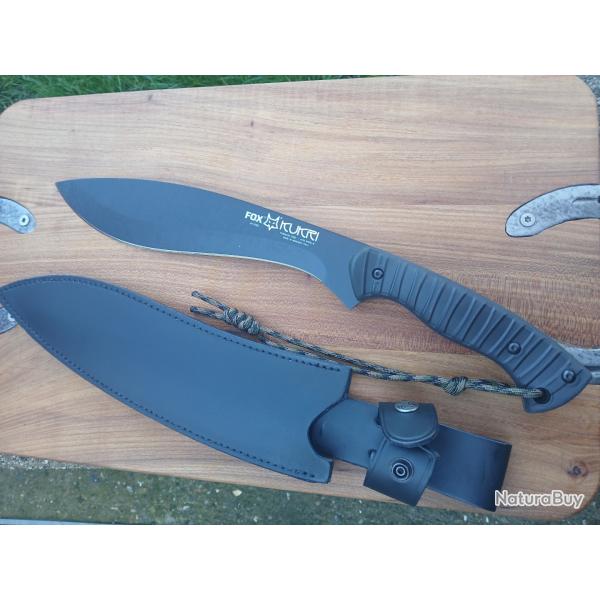 Kukri fox  FX_658 lame de 26 ,5 cmsAcier Buderus Nitro _b ,�tui cuir epais