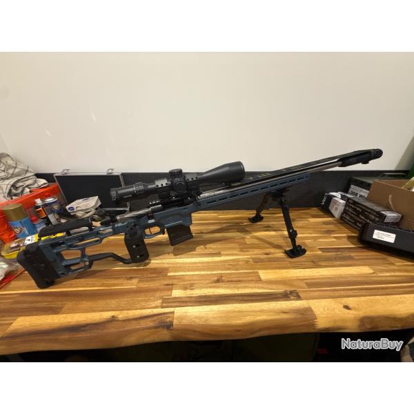 RARE : Bergara B14 "Custom" - Ch�ssis MDT aac Elite - Titanium Blue - 6,5 creedmoor