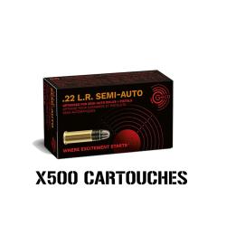 LOT DE 500 CARTOUCHES GECO .22LR SEMI-AUTO