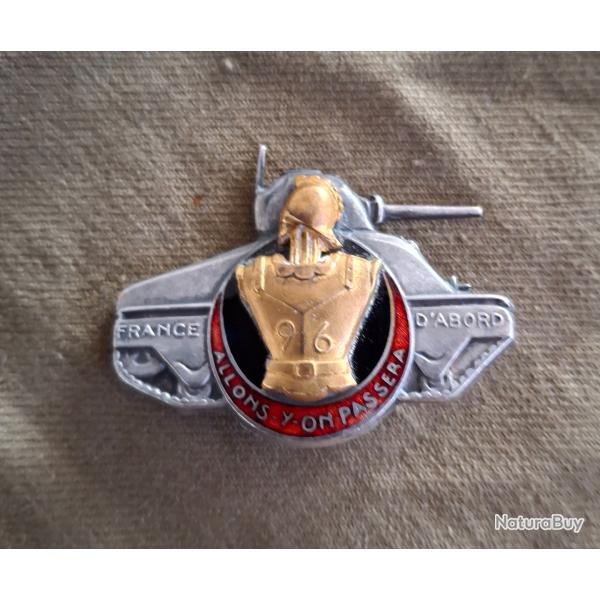 WW2 INSIGNE 96e BATAILLON DU G�NIE ORIGINAL  58e DIVISION BLINDEE ARTHUS BERTRAND