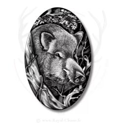 Calotte en argent Sanglier BLASER