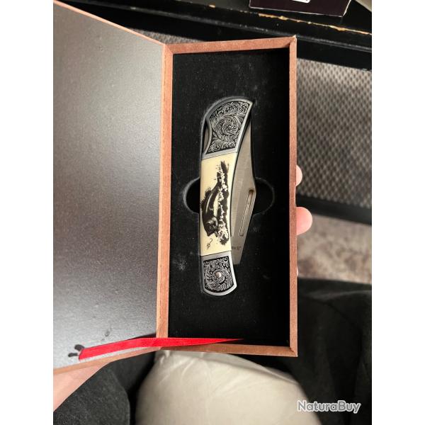 Couteau de collection FALKNER - �dition Limit�e "Wildlife" - Mod�le Perche - Neuf avec Certificat