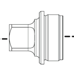 Adaptateur M18X1 silencieux HUB DM "Direct Mount" B&T Print-X