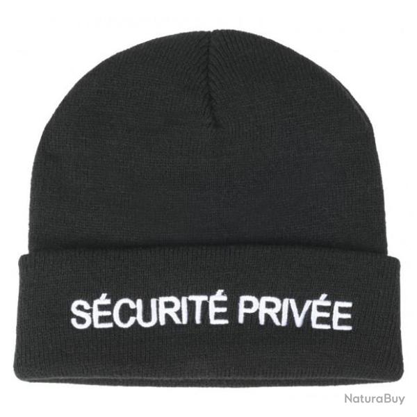 Bonnet acrylique brod� - s�curit� priv�e