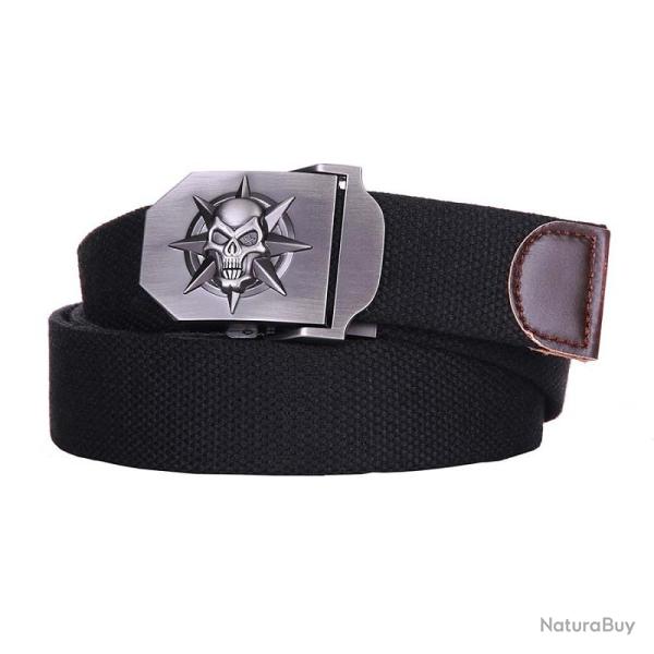 Ceinture T�te de mort - Noir