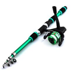 Ensemble de canne &agrave; p&ecirc;che, Kits complets avec canne &agrave; p&ecirc;che t&eacute;lescopique et moulinet rotatif,