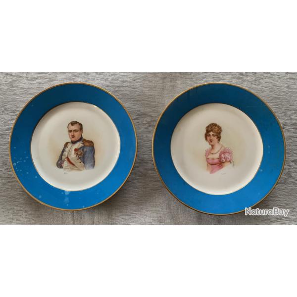 Assiettes de Napol�on en porcelaine de S�vres
