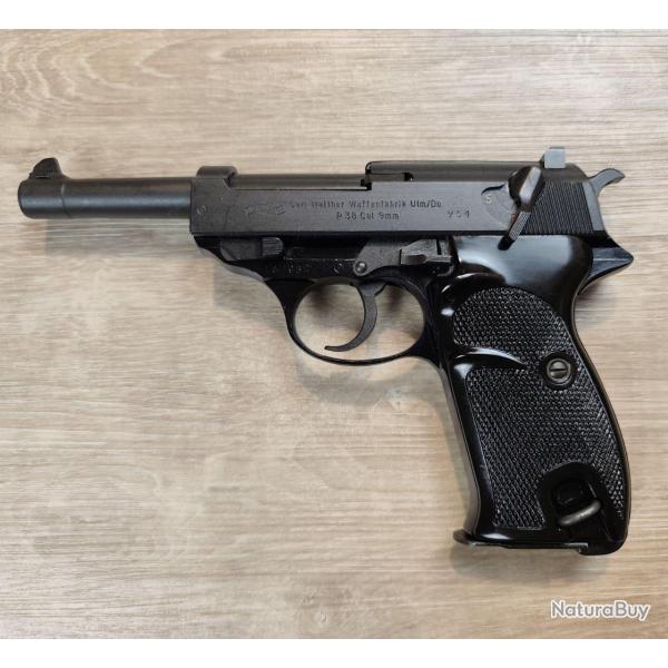 Pistolet WALTHER P38/P1 - Cal. 9x19 - Ulm/Do 1962 - Boite origine, 2 chargeurs (Occasion excellent �