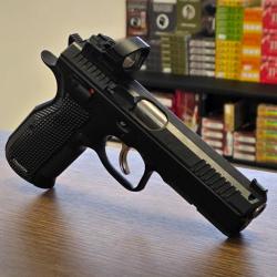 Cz shadow 2 9x19 point rouge, plaquettes armanov