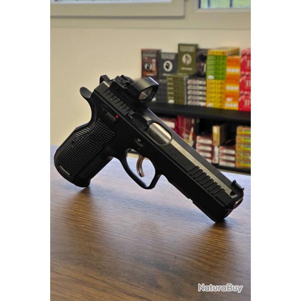 Cz shadow 2 9x19 point rouge, plaquettes armanov