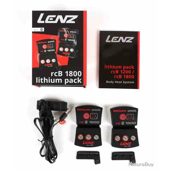 BATTERIE LENZ LITHIUM PACK RCB 1800 USB POUR GILET CHAUFFANT 1.0