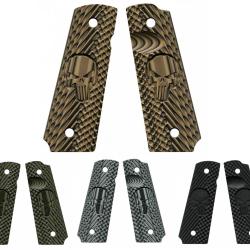 Plaquettes pour 1911 VZ GRIPS CK OPERATOR II - Edition THE PUNISHER - DIRTY OLIVE