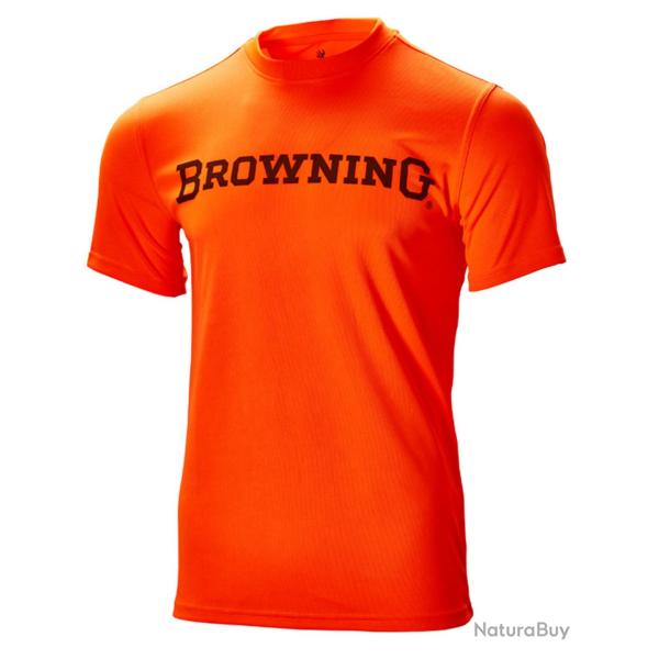 T-shirt Teamspirit Orange Blaze Browning - Taille XL