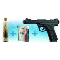 Pack de Noel r&eacute;plique GBB AAP01  + billes + gaz