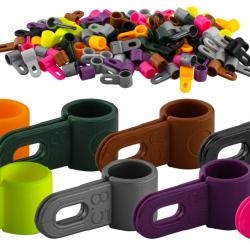 Bagues d'attache en plastique pour appelants gabions. - &Oslash; 6.5 - Sarcelle