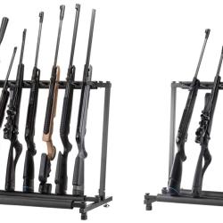 R&acirc;telier vertical en m&eacute;tal pour armes - 5 armes