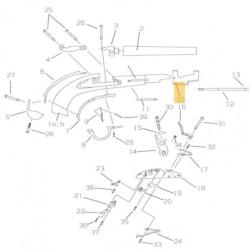 CROSSE OUVRAGEE MACHINED STOCK FOR 1777/AN IX - R&eacute;f Peder. : 0800003474