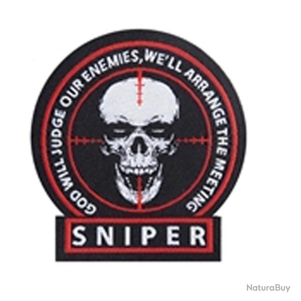 PATCH PVC TETE DE MORT SNIPER 7 x 6.8CM