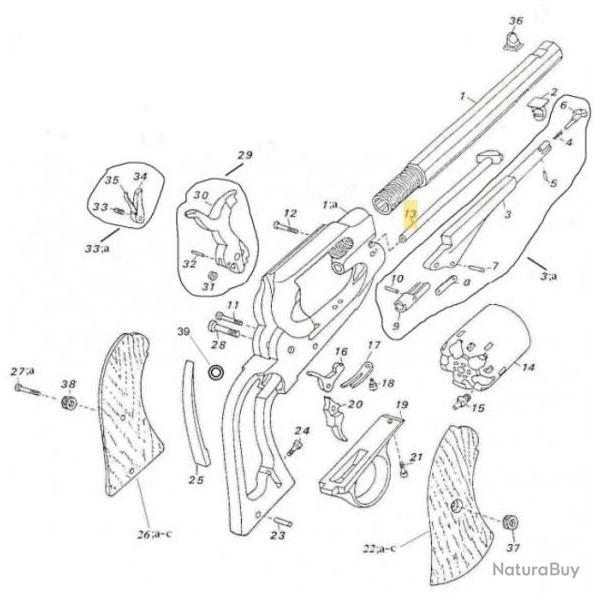 VIS DE CHIEN PATTERN (REM28) - R�f Peder. : 0800100037