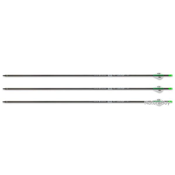 LOT DE 3 FL�CHES CARBONE SAVAGE ID6.2 400 - 30' BLAZER VANE/IN-NOCK/I