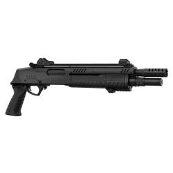R&eacute;plique fusil &agrave; pompe FABARM STF12 Short noir Gaz