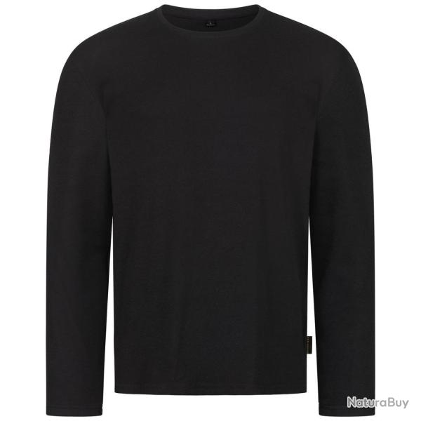 TEE-SHIRT FLAMME R + ANTI-COUPURE BRAS - STRASBURG - NOIR - M