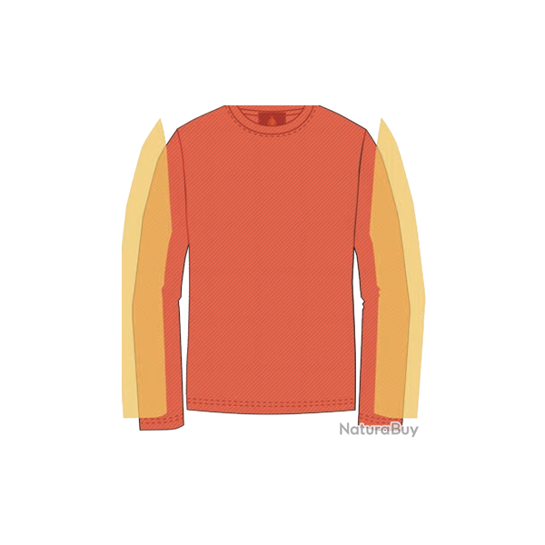 TEE-SHIRT FLAMME R + ANTI-COUPURE BRAS - STRASBURG - BLEU - XXXL