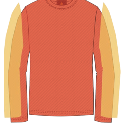 TEE-SHIRT FLAMME R + ANTI-COUPURE BRAS - STRASBURG - BLEU - XL