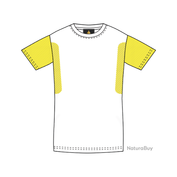 TEE SHIRT ANTI COUPURE BRAS + C�TE OFFENBURG BLEU