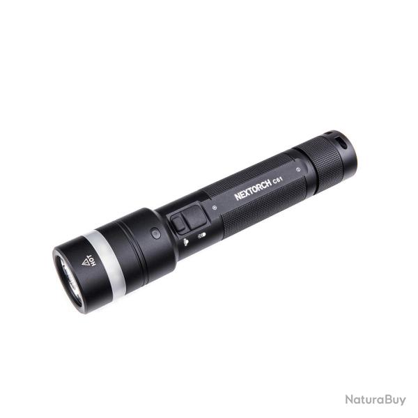 LAMPE C61 DUAL LIGHT AVEC AIMANT ET ANNEAU - 3500LM - RECHARGEABLE USB-C (21700)