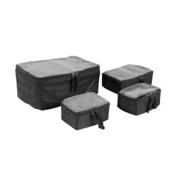 TT SET DE 4 POCHES MODULABLES - VELCRO - NOIR