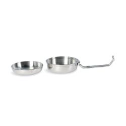 SCOUT SET 0,6L - BOL + POELE AVEC POIGNEE - ACIER INOX