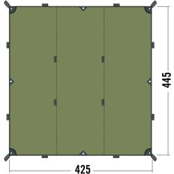 TARP 1 TC - TOILE COTON RESISTANTE UV  425x445cm - SABLE