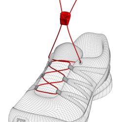 LACETS QUICKLACE SALOMON GRIS  SPEED ASSAULT / SPEEDCROSS / XA PRO / XA FORCES