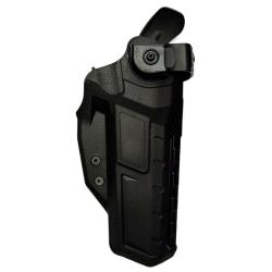 HOLSTER RADAR HAWK T-LEP+ROTOLOCK - GLOCK 17 - DROITIER - NOIR (SANS PASSANT)